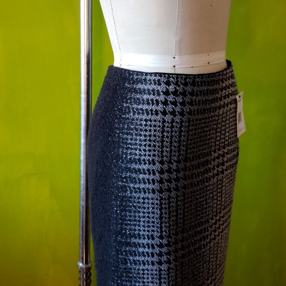 Lafayette 148 Priscilla Ombre Plaid Midi Skirt - Picture 2 of 8